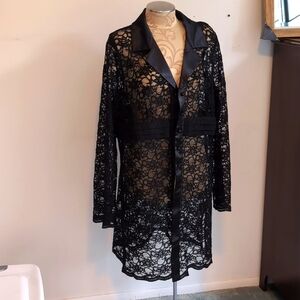 NWT Elegant Susan Graver Lace Jacket/Blouse